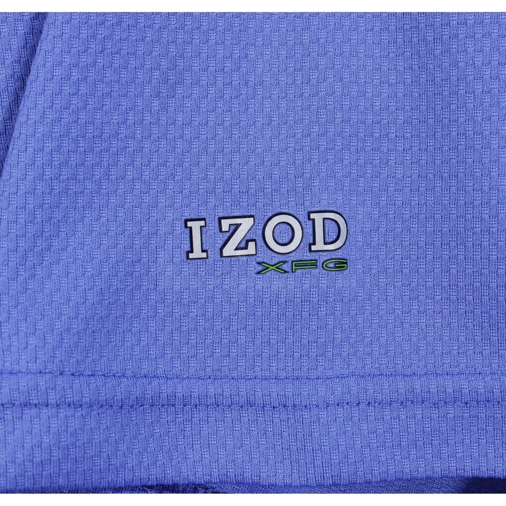 Izod Xfg Cool-FX Golf Polo Shirt Blue Men's Size XL - Short Sleeve - Picture 4 of 7
